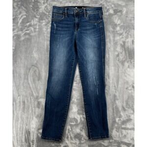 Kut From The Kloth Women's Ankle Straight Leg Blue Medium Wash Jeans Size 4
